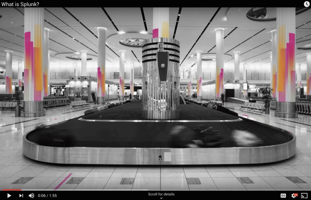 Image of an airport baggage claim conveyor belt